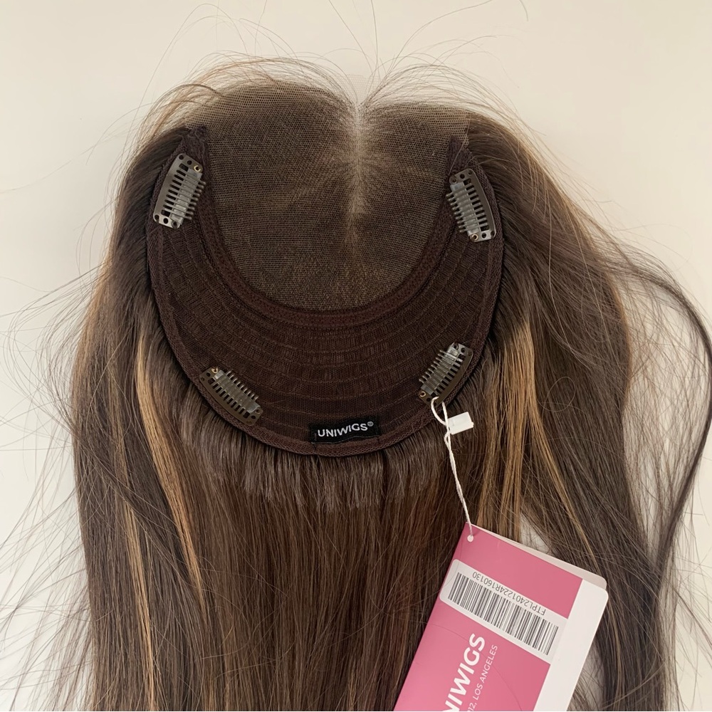 Human hair topper Airy Elegance by Uniwigs - Picture 6 of 12